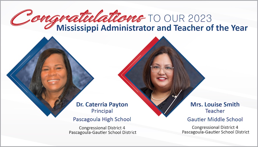 Photo of Mississippi Teacher and Administrator of the Year
