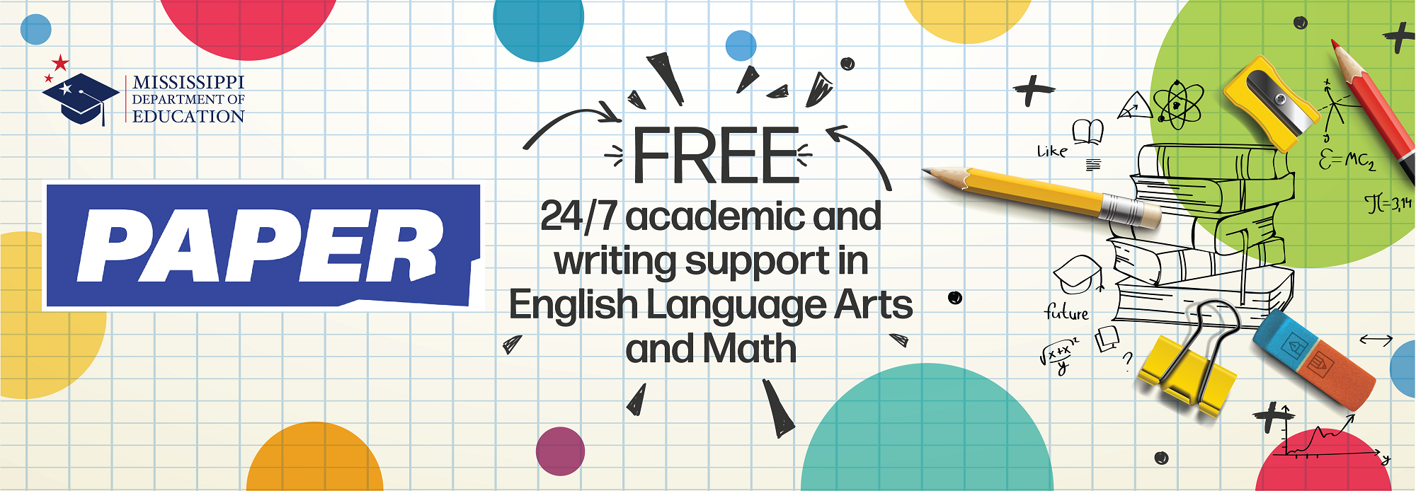 Free 24/7 academic and writing support in English Language Arts and Math