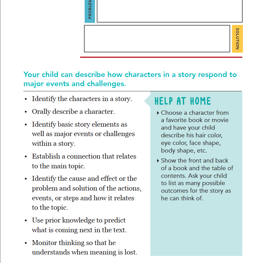 Second grade ELA activity